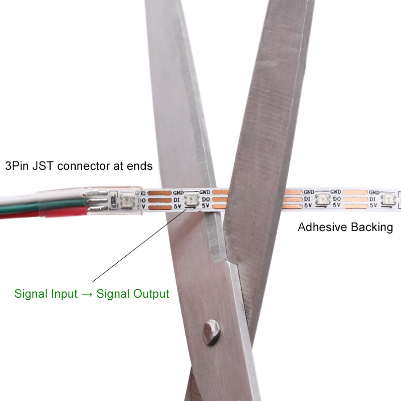 4MM WS2812C Strip Light 3.28ft/1m, Individually Addressable 2020 RGB LED 4MM WS2812C Strip Light 3.28ft/1m, Individually Addressable 2020 RGB LED